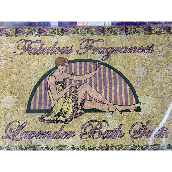 Rustic Farmhouse Fabulous Fragrances Lavender Bath Salts 10" x 16" Metal Sign - Picture 4 of 5